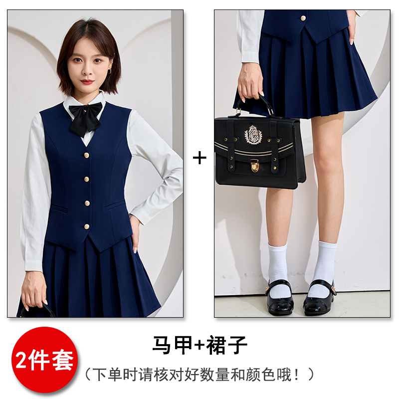 2025 high-end single breasted vest set for women's autumn slimming and slimming commuting formal wear, with a V-neck vest as the base layer 2025 high-end single breasted vest set for women's autumn slimming and slimming commuting formal wear, with a V-neck vest as the base layer