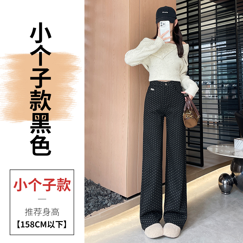 Fashionable Western Wave Point Wide Leg Pants for Women 2025 Early Autumn New High Waist Style Casual Versatile Loose Casual Pants Fashionable Western Wave Point Wide Leg Pants for Women 2025 Early Autumn New High Waist Style Casual Versatile Loose Casual Pants