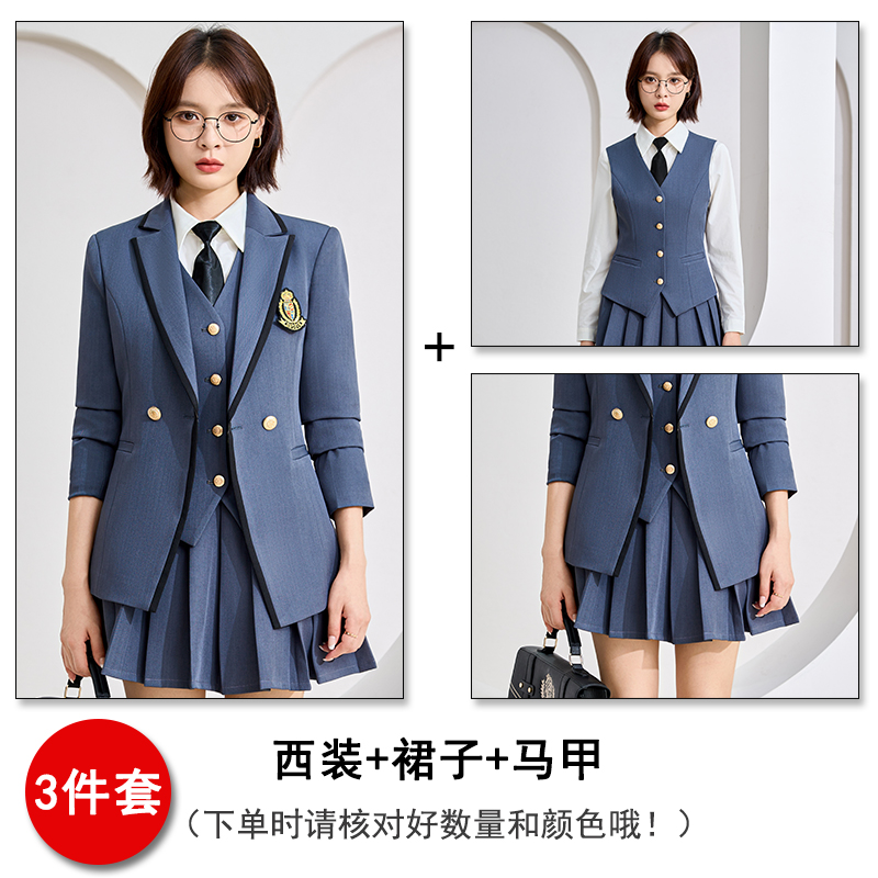 High end professional women's suit, vest pants, three piece set, autumn temperament, commuting formal work clothes, long sleeved suit High end professional women's suit, vest pants, three piece set, autumn temperament, commuting formal work clothes, long sleeved suit