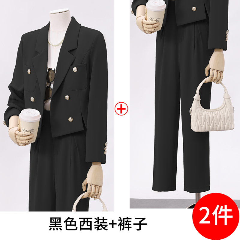 Minimalist temperament, petite suit for women, autumn 2025 design sense, niche commuting versatile short suit Minimalist temperament, petite suit for women, autumn 2025 design sense, niche commuting versatile short suit