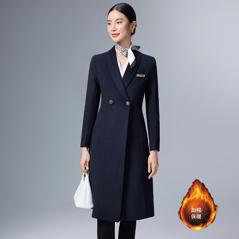 Cotton thickened warm coat for women's winter 2025 new fashionable and simple temperament commuting professional woolen coat Cotton thickened warm coat for women's winter 2025 new fashionable and simple temperament commuting professional woolen coat