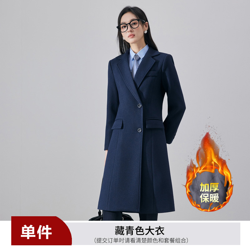 Cotton thickened woolen coat for women in autumn and winter 2025, fashionable and simple temperament, goddess style commuting mid length jacket Cotton thickened woolen coat for women in autumn and winter 2025, fashionable and simple temperament, goddess style commuting mid length jacket