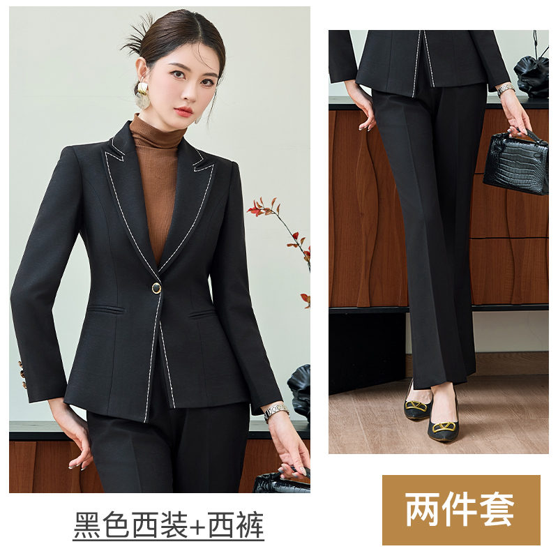 2025 slim fit one button suit set for women's autumn new style, simple and capable temperament, goddess style commuting work clothes 2025 slim fit one button suit set for women's autumn new style, simple and capable temperament, goddess style commuting work clothes