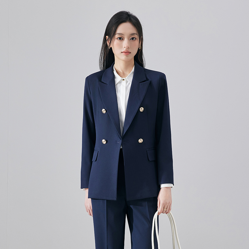 Casual business professional suit set for women, autumn high-end sense formal work clothes, simple and capable temperament small suit Casual business professional suit set for women, autumn high-end sense formal work clothes, simple and capable temperament small suit