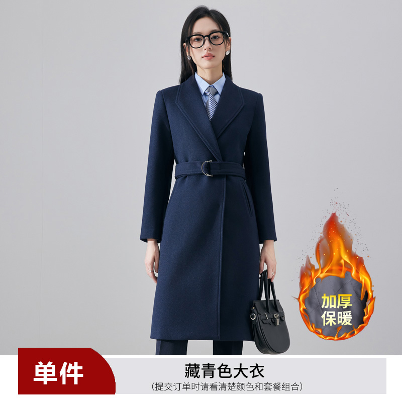 Thickened woolen coat for women in autumn and winter, with a high-end feel and slim fit, exuding a goddess like aura for commuting and professional long sleeved coats Thickened woolen coat for women in autumn and winter, with a high-end feel and slim fit, exuding a goddess like aura for commuting and professional long sleeved coats