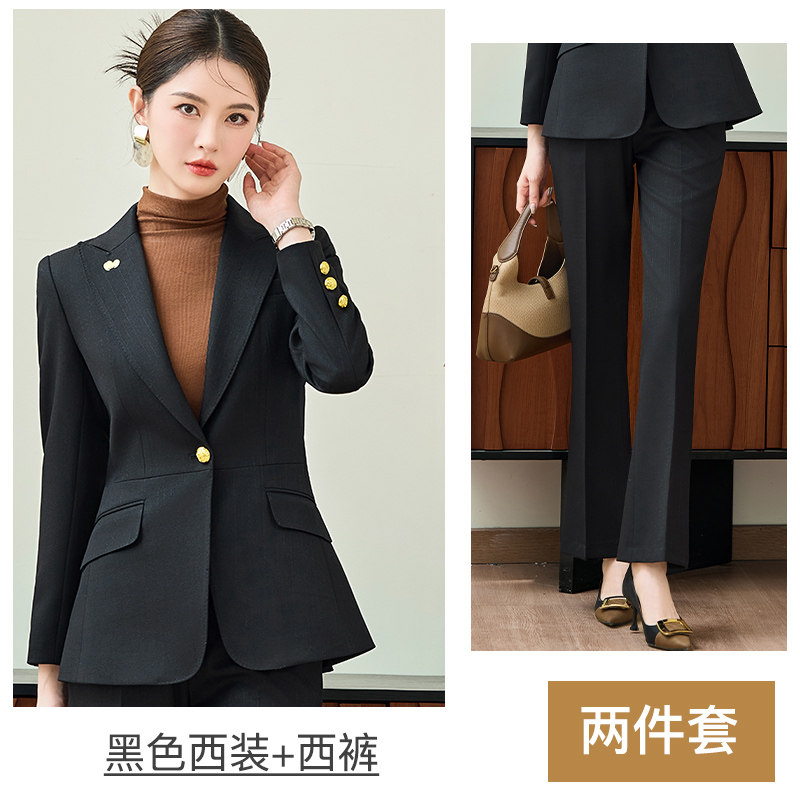 Wedding host, professional formal suit, women's 2025 autumn new style slim fit one button commuting work uniform Wedding host, professional formal suit, women's 2025 autumn new style slim fit one button commuting work uniform