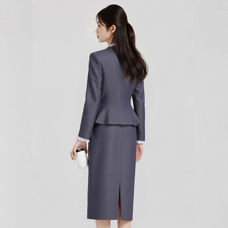 Temperament round neck professional suit set for women in autumn 2025, new fashionable and simple commuting formal work clothes Temperament round neck professional suit set for women in autumn 2025, new fashionable and simple commuting formal work clothes