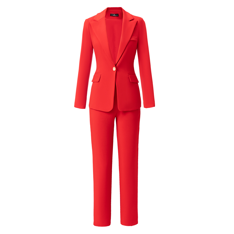 One button slim fit suit for women in autumn and winter of 2025, new style with simple and capable temperament, goddess style commuter suit One button slim fit suit for women in autumn and winter of 2025, new style with simple and capable temperament, goddess style commuter suit