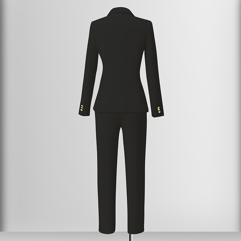 Broadcasting host professional formal work clothes suit jacket women's autumn new slim fit one button suit set Broadcasting host professional formal work clothes suit jacket women's autumn new slim fit one button suit set