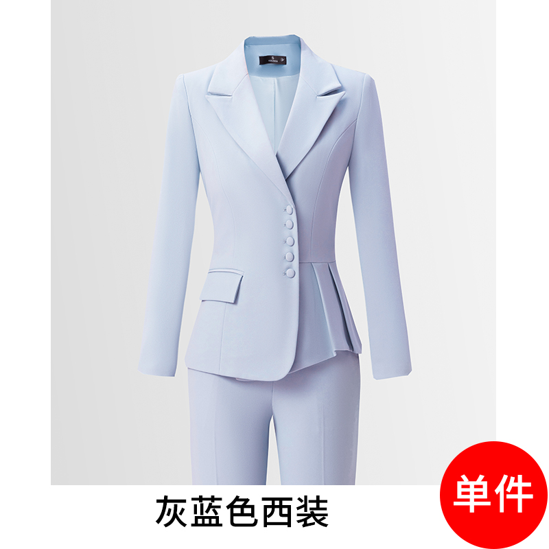 Temperament single breasted suit set for women in the autumn of 2025, with a simple and efficient design, and a niche commuting workwear Temperament single breasted suit set for women in the autumn of 2025, with a simple and efficient design, and a niche commuting workwear