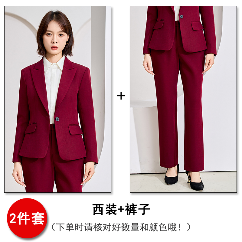 Minimalist and efficient professional suit set for women's autumn wear, new slim fit and slimming one button commuting formal suit Minimalist and efficient professional suit set for women's autumn wear, new slim fit and slimming one button commuting formal suit