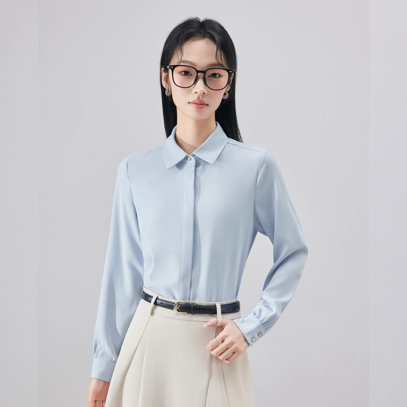 Fashionable and minimalist white shirt, women's 2025 early autumn Korean style casual versatile commuting shirt set Fashionable and minimalist white shirt, women's 2025 early autumn Korean style casual versatile commuting shirt set
