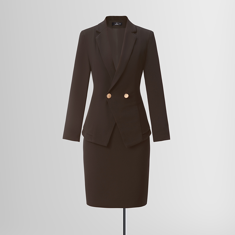 Design sense high-end suit set for women 2025 early autumn new style simple and capable temperament goddess style commuting suit