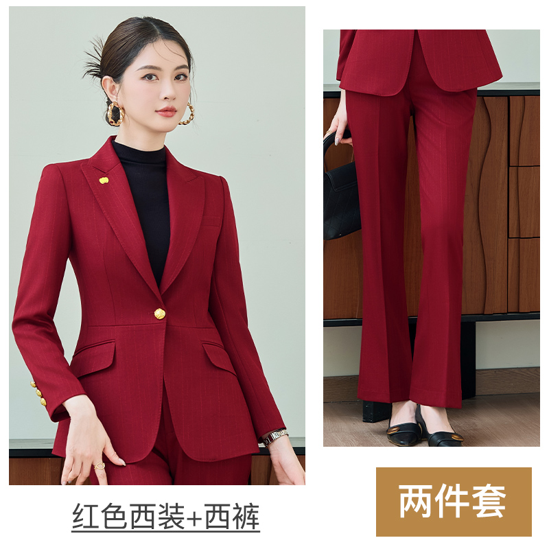 Wedding host, professional formal suit, women's 2025 autumn new style slim fit one button commuting work uniform Wedding host, professional formal suit, women's 2025 autumn new style slim fit one button commuting work uniform