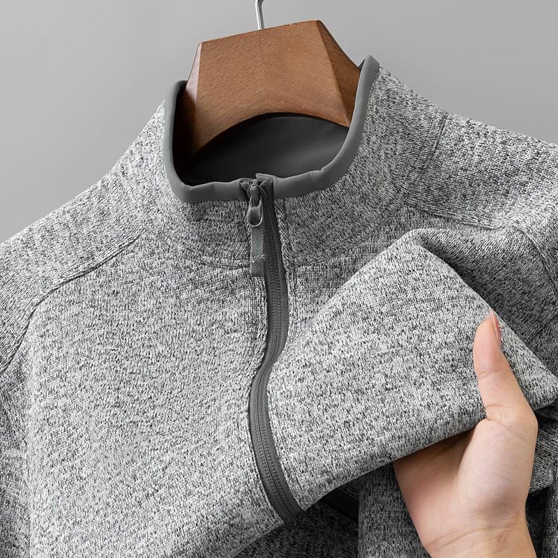 Big brand flat multi pocket stand up collar baseball jacket with open zipper, outdoor functional waterproof and warm long sleeved jacket for men