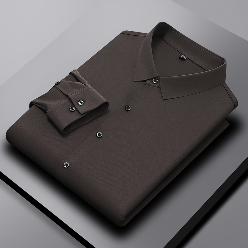 【 Three proof 5A technology 】 Spring and Autumn new style iron free high-end light business shirt, daily commuting long sleeved men's shirt