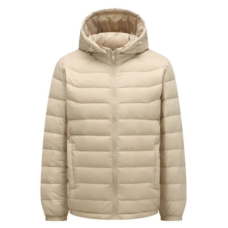 Men's and women's autumn and winter down jackets, lightweight down jackets, men's warm down jackets, trendy hats that can be removed