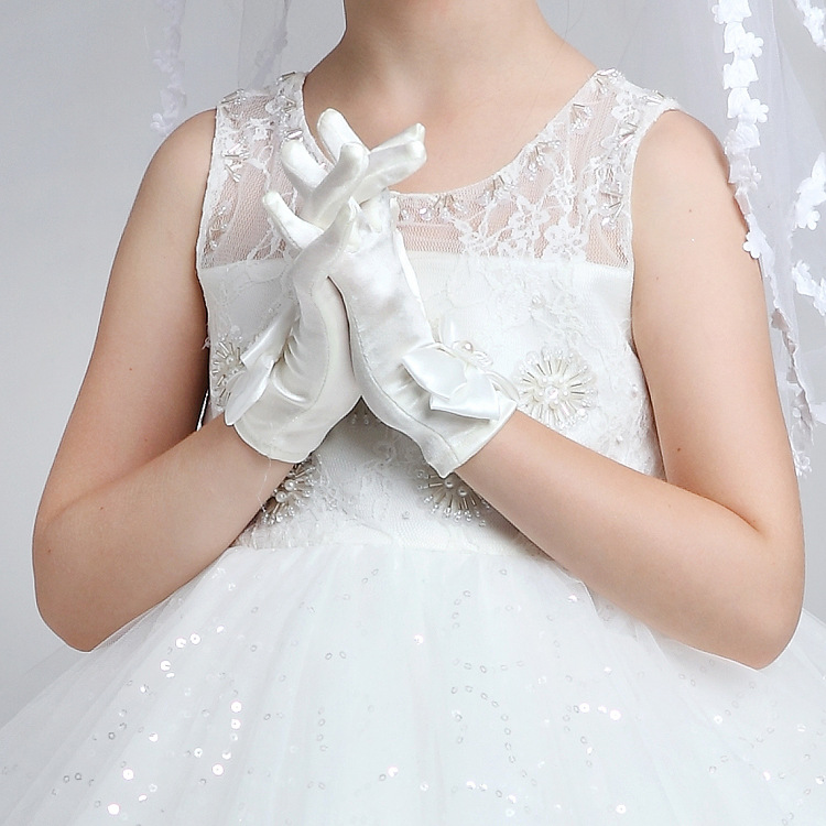 Children's Dress Dance Dress Princess Dress Accessories Performance Gloves Flower Boy Bow Dress Special Bow Gloves Children's Dress Dance Dress Princess Dress Accessories Performance Gloves Flower Boy Bow Dress Special Bow Gloves