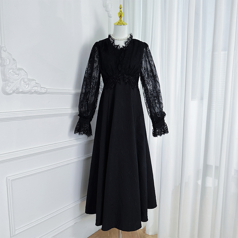 French style counter, heavy industry, handmade nail bead, palace style, floor mopping, waist cinching, elegant dress French style counter, heavy industry, handmade nail bead, palace style, floor mopping, waist cinching, elegant dress