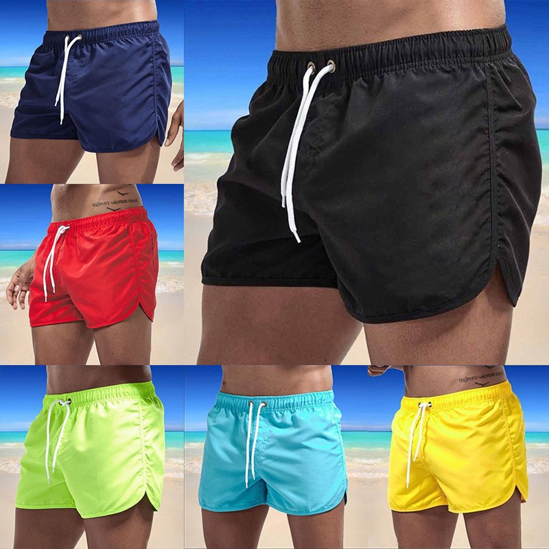 2025 new breathable fitness men's fashionable sports shorts, running speed dry pants, summer thin training beach pants