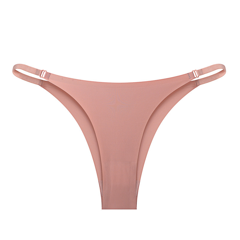 New seamless ice silk one-piece underwear for women in Europe and America, pure desire, sexy, comfortable, breathable, pure cotton crotch yoga underwear