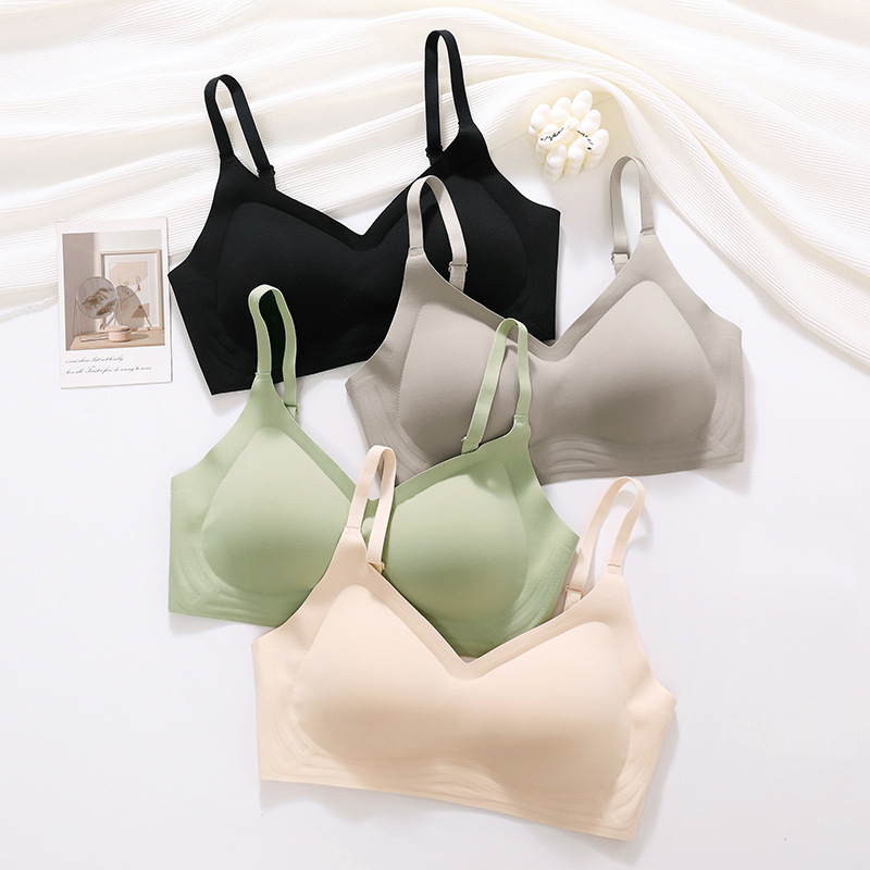 Expansion chest type cartoon chest underwear for women without scars, small chest showing big without steel ring, beautiful back gathering showing waist, thin bra underwear