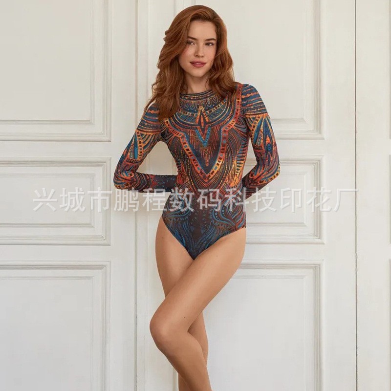 Russian swimsuit Amazon swimsuit women's mesh swimsuit sunscreen swimsuit