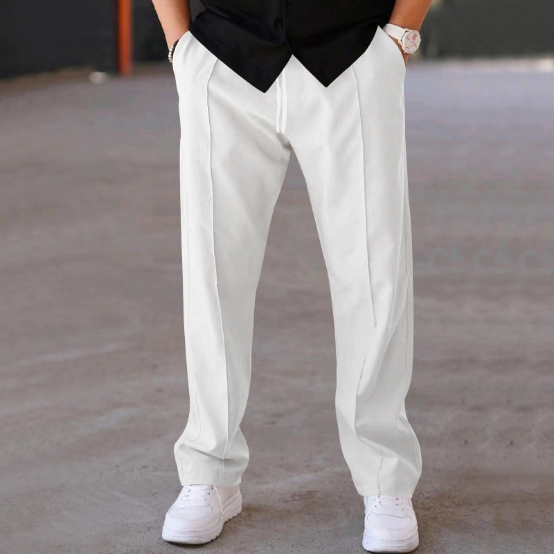 2024 popular cross-border pants for men's spring and summer loose straight leg sports casual pants, American oversized long leg pants