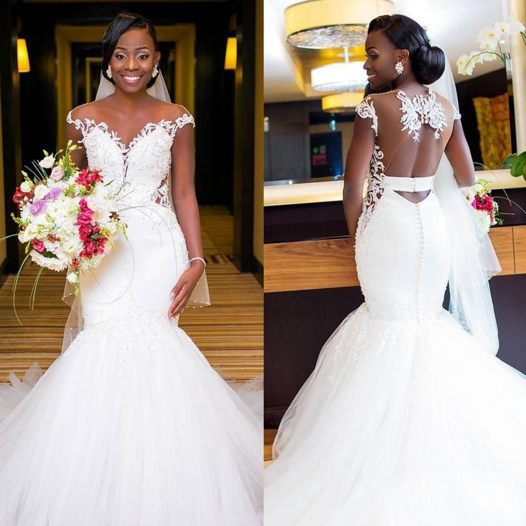 2025 new fish tail light wedding dress temperament, waist cinching, one shoulder slimming, simple European style, forest style, Amazon wedding dress