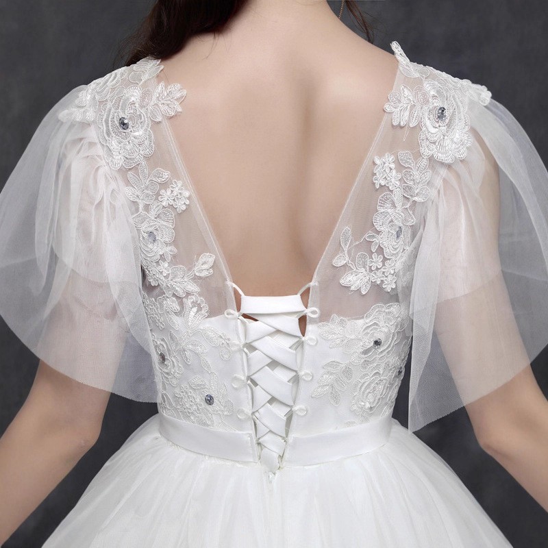 Large size wedding dress, fat mm, summer and autumn wedding dress 2025 new style, bride's wedding main dress, slim and simple, studio covering arms Large size wedding dress, fat mm, summer and autumn wedding dress 2025 new style, bride's wedding main dress, slim and simple, studio covering arms