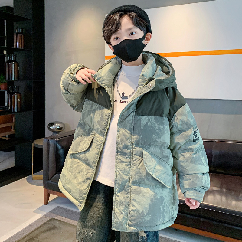 Children's clothing, boys' winter clothing, camouflage cotton jacket, 2025 new style, down cotton jacket, winter boys' cotton jacket, thick coat