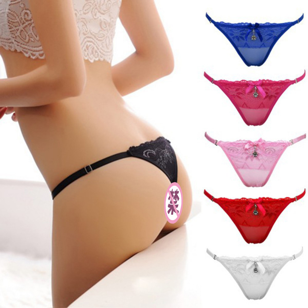 Ladies' high-end luxury pendant thong T-pants with adjustable size, sexy temptation, low waist, sexy underwear 2046