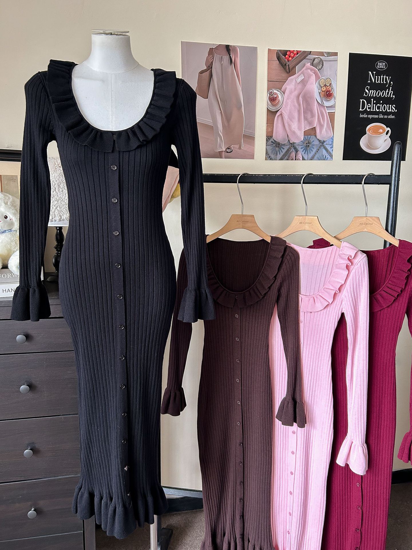 AliExpress Wish Winter New Horn Sleeve Dress for Women, Fashionable and Sexy, Spicy Girl with Waist Style, Fishtail Dress for Women AliExpress Wish Winter New Horn Sleeve Dress for Women, Fashionable and Sexy, Spicy Girl with Waist Style, Fishtail Dress for Women