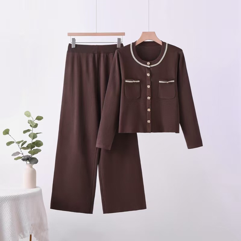 Cross border 2025 autumn and winter small fragrance temperament new fashion salt temperament high-end coat age reduction set western-style