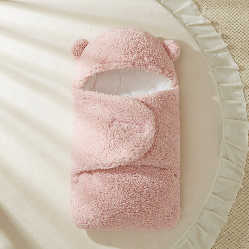 2024 cross-border baby hug, newborn outdoor bag, autumn and winter baby anti startle sleeping bag, swaddle support, hair replacement