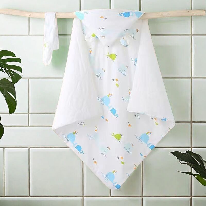 Baby hug, summer thin newborn bag, delivery room blanket, newborn baby, spring and autumn pure cotton outdoor bag, single towel