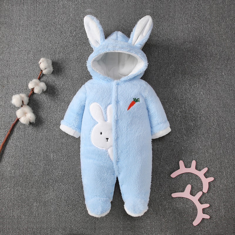 Baby clothes jumpsuit autumn and winter set, internet famous, thick and warm, men's and women's baby outdoor hugging clothes, winter clothes, climbing clothes for the season