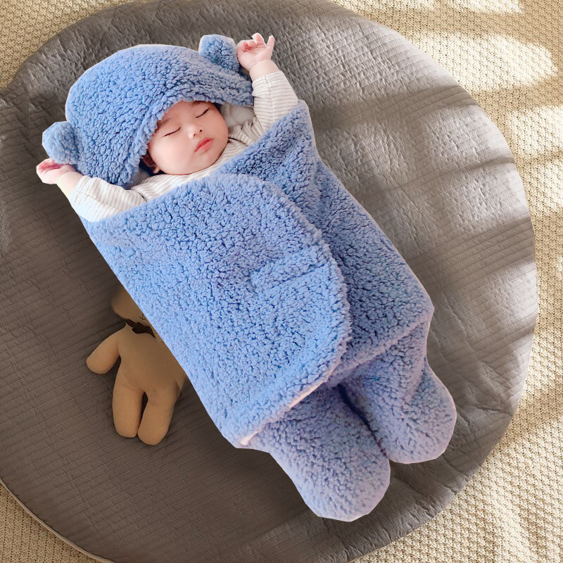 Newborn baby bag, sleeping bag, autumn and winter dual-use, shock resistant, thick newborn hug, baby supplies, delivery room swaddling clothes Newborn baby bag, sleeping bag, autumn and winter dual-use, shock resistant, thick newborn hug, baby supplies, delivery room swaddling clothes