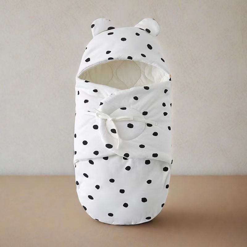 Newborn baby autumn and winter thick pure cotton anti startle and jump hug, newborn baby sleeping bag, delivery room, outdoor bag, bedding, dual-use items