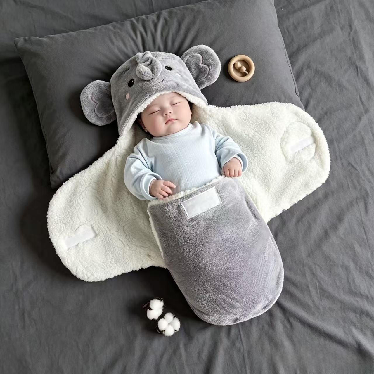 Baby bag, newborn sleeping bag, anti startle and jump hug, thick and warm cartoon animal shaped swaddling clothes, spring and autumn winter styles Baby bag, newborn sleeping bag, anti startle and jump hug, thick and warm cartoon animal shaped swaddling clothes, spring and autumn winter styles