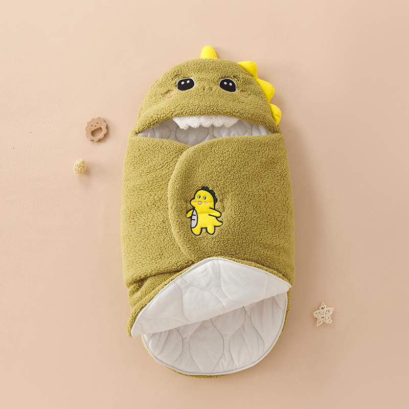 Baby bag thickened for autumn and winter outings, newborn sleeping bag, baby's winter hug, anti startle jump, swaddling clothes, essential for delivery room