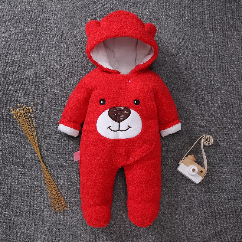 Baby clothes, autumn and winter jumpsuit, baby clothing, winter thick newborn cotton clothes, climbing clothes, factory direct sales