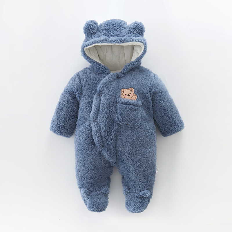 Factory direct sales of baby winter clothes, winter cotton clothes, newborn outdoor clothes, climbing clothes, outerwear, baby jumpsuit