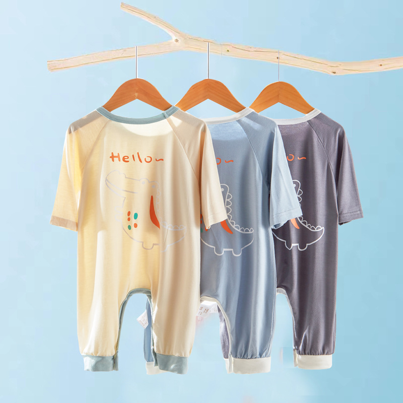 Baby clothes, summer baby clothes, jumpsuit, thin children's Modal pajamas, newborn clothes, air-conditioned clothes