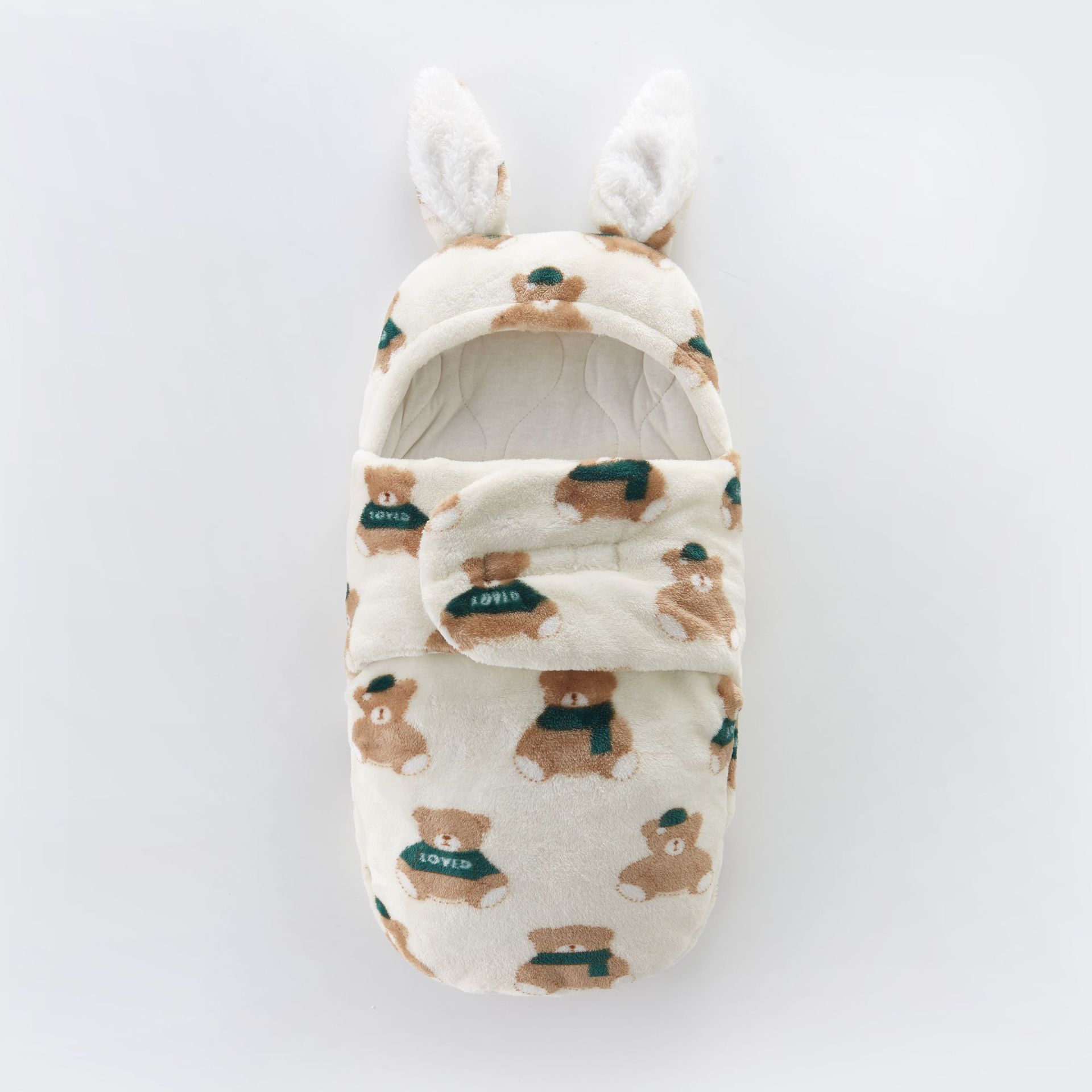 Baby bag, autumn and winter flannel newborn sleeping bag, dual-use baby supplies, winter outdoor clothing, thickened