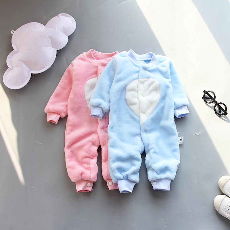 Baby clothes Spring and Autumn styles for male and female babies Ha Yi 0-1-2 years old baby jumpsuit newborn home climbing suit