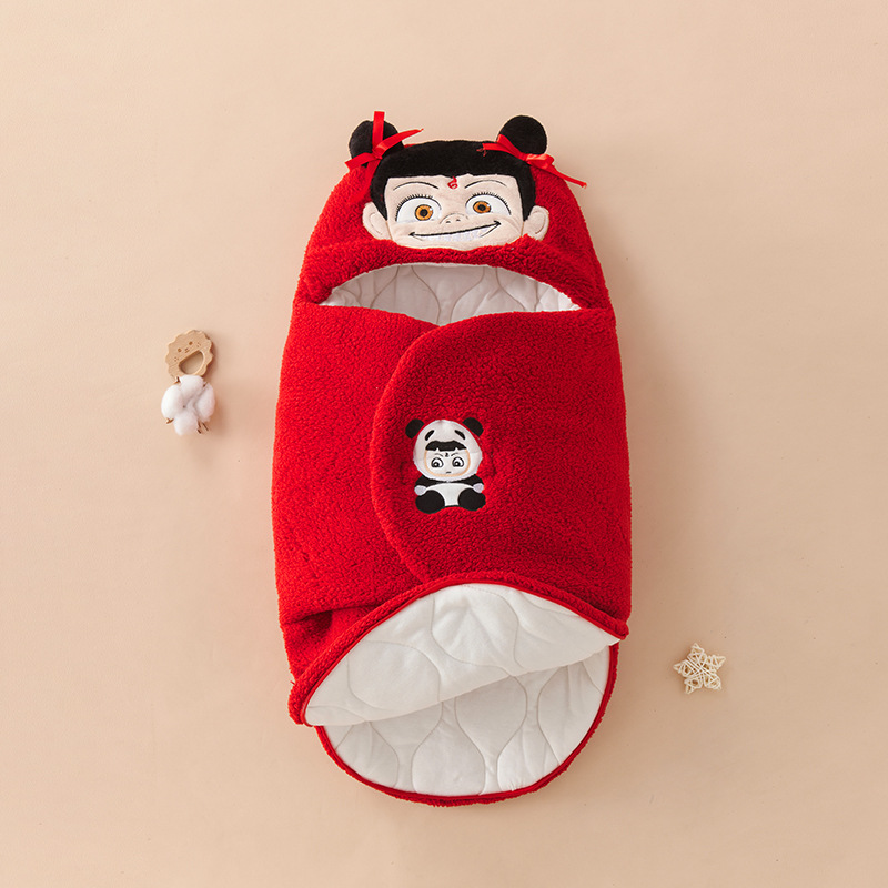 2025 New Baby Zipper Open Hug, Newborn Outward Bag, Autumn/Winter Baby Anti Jumping Sleeping Bag, swaddle
