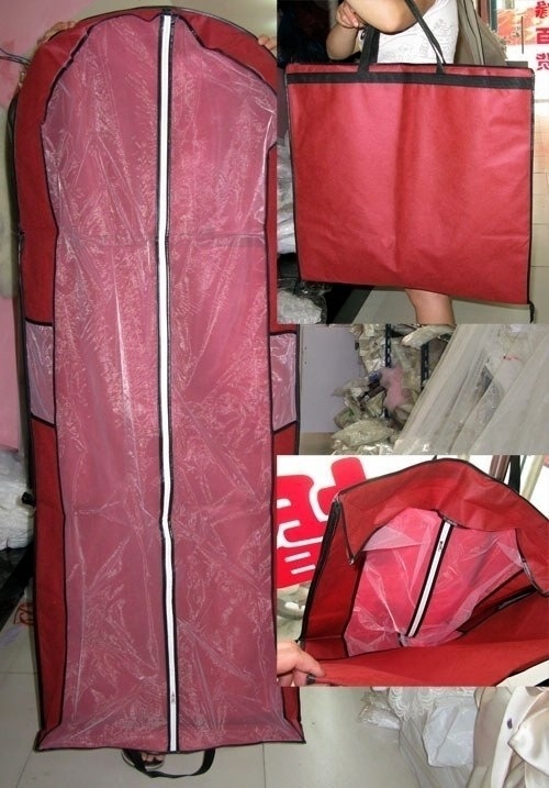 Wedding Dress Dust Bag Gift Bag Foldable Handheld Dual purpose Tail Wedding Dress Dust Cover Dress Dust Cover