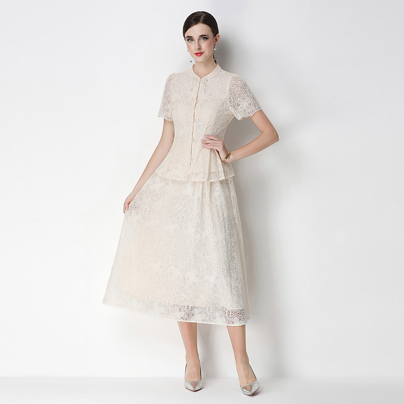 2026 New Chinese Embroidery Lace Set Skirt 2026 New Chinese Embroidery Lace Set Skirt