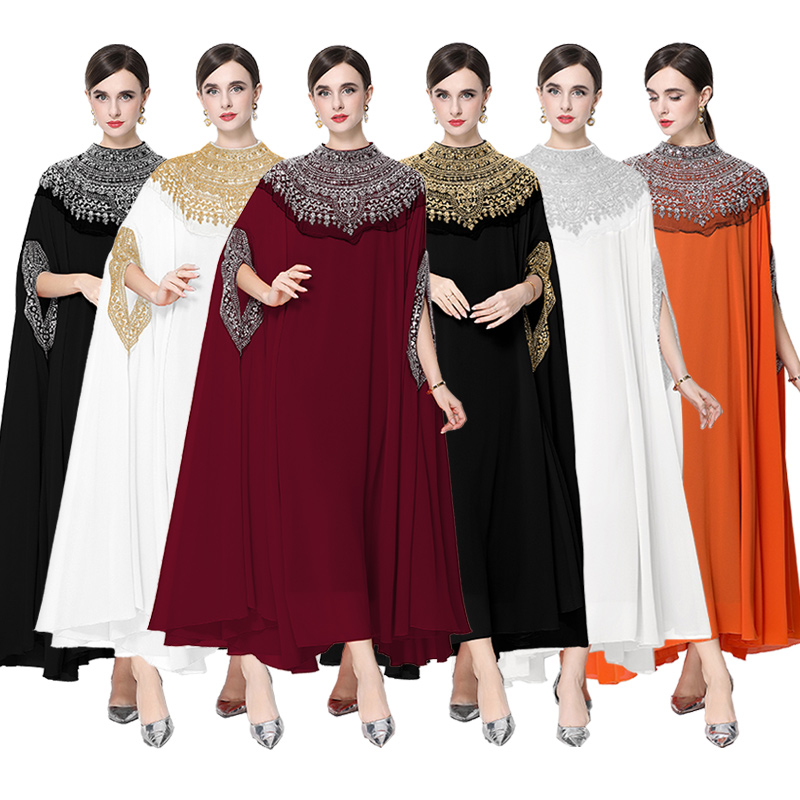 Heavy industry diamond studded light luxury dress